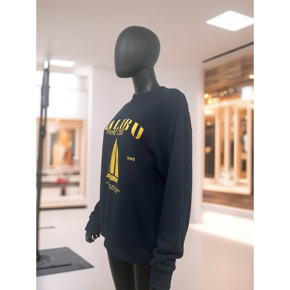 ASOS Malibu Yacht Club Graphic Sweatshirt‎ XS Navy - Picture 6 of 11